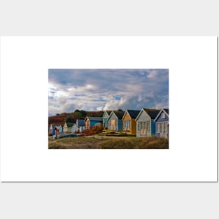 Beach Huts Hengistbury Head Dorset England Posters and Art